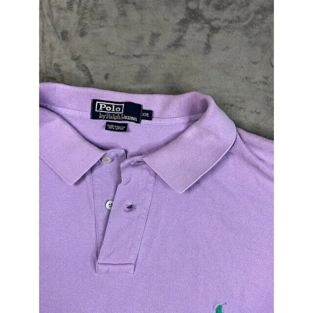 Polo Ralph Lauren Shirt Short Sleeve Purple Mens Size 2XL XXL‎